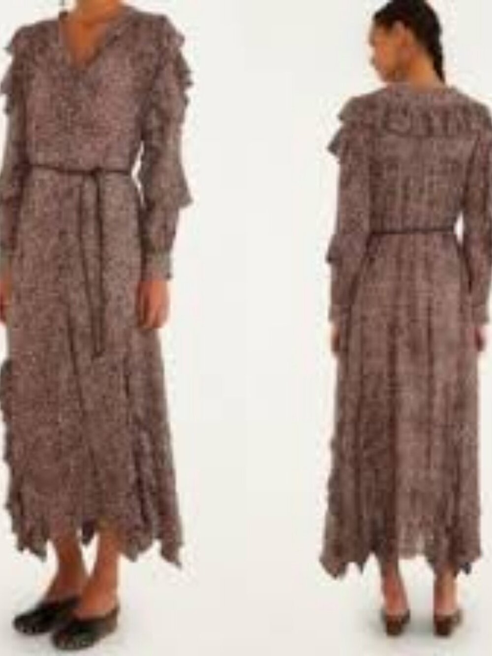 33 - NWT FARM RIO LEOPARD PRINT MAXI DRESS - BABY LEOPARD PINK